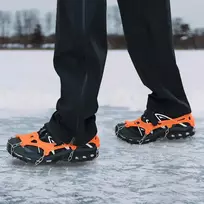Ledo grąžtai batams su 10 smaigaliais Oranžinė S