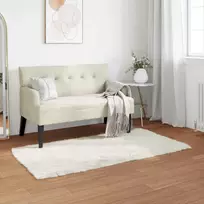 Dirbtinio avių kailio kilimas TAFALLA Balta 80 x 150 cm