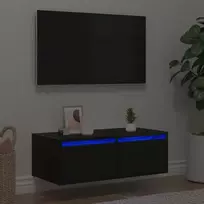 Televizoriaus spintelė su LED apšvietimu, 75x35,5x25 cm