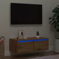 Televizoriaus spintelė su LED, artisano, 75x35,5x25 cm