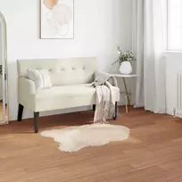 Dirbtinio avių kailio kilimas TAFALLA Smėlio 60 x 90 cm