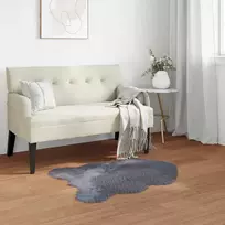 Dirbtinio avių kailio kilimas TAFALLA Antracito 80 x 120 cm