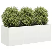 Lovelis, baltos spalvos, 120x40x40cm, šaltai valcuotas plienas