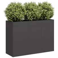Lovelis, juodos spalvos, 120x40x80cm, šaltai valcuotas plienas