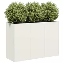Lovelis, baltos spalvos, 120x40x80cm, šaltai valcuotas plienas