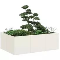 Lovelis, baltos spalvos, 120x80x40cm, plienas
