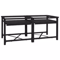 Skalbyklės pjedestalas 2 pcs Juodas 120 x 56 x 52 cm Plienas