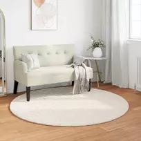 Zoninės kiliminės dangos SIROLO Kreminė Ø 120 CM Poliesteris