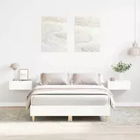 Lovos rėmas be čiužinio, baltos spalvos, 120x190 cm