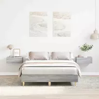 Lovos rėmas Pilkas Sonoma 193 x 123 x 25 cm Apdirbta mediena