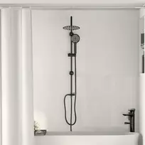 Dušo Sistema Juodas 47 x 20 x 95 cm Nerūdijantis Plienas