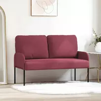Sofos su pagalve 110cm Vyno raudona fanera