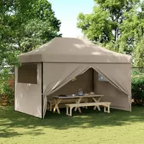 Šventės palapinė Taupe 279 x 410 x 315 cm Oksfordo audinys