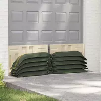 Maišai su smėliu 10 pcs Žalia 120 x 27 cm HDPE