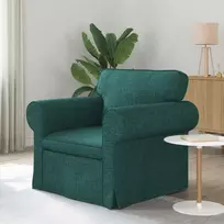 Sofa Tamsiai žalia 95 x 82 x 80 cm audinys