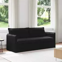 Sofa Juoda 196 x 82 x 85 cm audinys