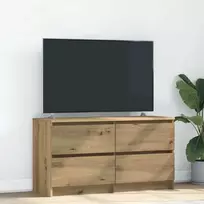 Televizoriaus spintelė, artisano ąžuolo, 100x35x54 cm, mediena