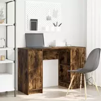 Rašomasis stalas, dūminio ąžuolo, 120x42x76cm, apdirbta mediena