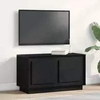 Televizoriaus spintelė juoda ąžuolo 80 x 35 x 45 cm