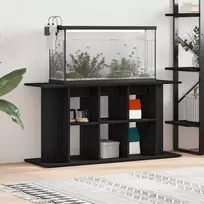 Akvariumo stovas, juodo ąžuolo, 120x40x60cm, inžinerinė mediena