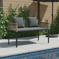 Lauko suolas Pilka ir tamsiai pilka 117 x 54 x 74.5 cm