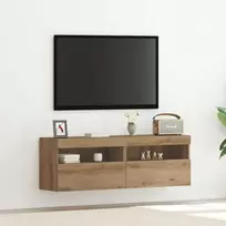 TV sieninė spintelė 2 pcs artisano ąžuolo 60 x 30 x 40 cm