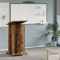 Podiumas su ratu Senas medis 55 x 55 x 107 cm Apdirbta mediena