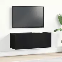 Televizoriaus spintelė Juodas ąžuolas 80 x 30 x 30 cm