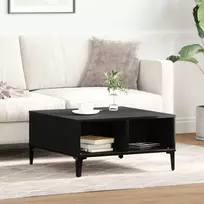 Kavos staliukas Juodas ąžuolas 60 x 60 x 30 cm