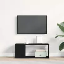 TV spintelių komplektas Juodas ąžuolas 80 x 24 x 32 cm
