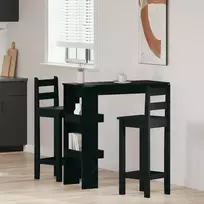 Sieninis baro stalas Juodas ąžuolas 102 x 45 x 103,5 cm