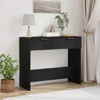 Konsolinis stalas su stalčių Juodas ąžuolas 30 x 36 x 75 cm