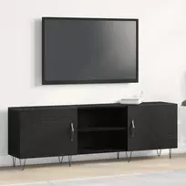 TV spintelių komplektas Juodas ąžuolas 150 x 30 x 50 cm