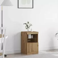 LED Bufetas Amatininkų ąžuolas 41 x 37 x 67 cm Apdirbta mediena