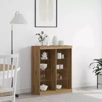 LED Bufetas Artisano ąžuolo 81 x 37 x 100 cm Apdirbta mediena