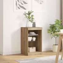 LED Bufetas Amatininkų ąžuolas 41 x 37 x 67 cm Apdirbta mediena