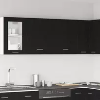 Pakabinama spintelė Lyon 2 pcs Juodas ąžuolas 50 x 31 x 60 cm