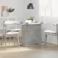 Valgomojo stalas Betono pilka 110 x 60 x 75 cm Apdirbta mediena