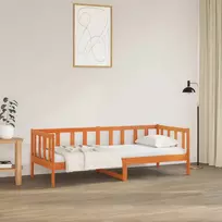 Lovos rėmas Vaško ruda 90 x 190 cm Kietos pušies mediena