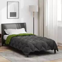 Žiemos antklodė Žalia ir antracito 140 x 200 cm Mikropluoštas