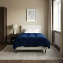 Žiemos antklodė Tamsiai mėlyna 140 x 200 cm Mikropluoštas