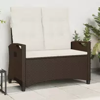 Sodo suolas su pagalve Ruda ir grietinėlė 105 x 60 x 112 cm