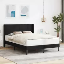 Lovos rėmas su galvūgalio Juoda 120 x 200 cm Aksomas