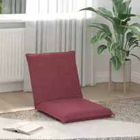 Reguliuojamas grindų fotelis Vyno raudona Audinys