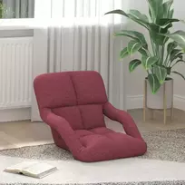 Reguliuojamas grindų fotelis su porankiais Vyno raudona