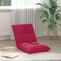 Reguliuojamas grindų fotelis Vyno raudona Aksomas