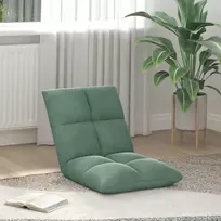 Reguliuojamas grindų fotelis Jūrinė žalia Aksomas