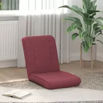 Reguliuojamas grindų fotelis Vyno raudona Audinys