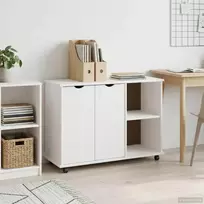Ratuotas kabinetas Balta 100 x 39 x 65,5 cm Kietas pušies medis