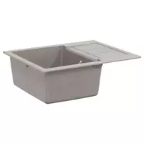 Kriauklė Pilka 620 x 500 mm 80% Kvarcas ir 20% Derva